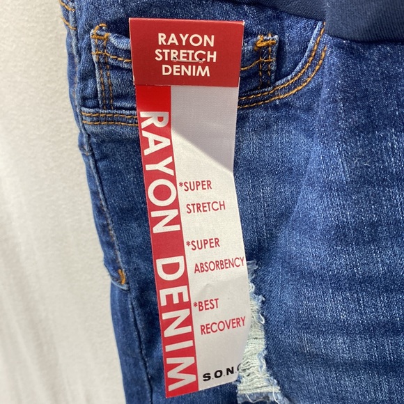 Denim maternity shorts S.O.N.G. Size S, NWT - Picture 5 of 15